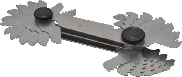 Value Collection 28 Leaf, 0.5 to 6mm Pitch Range, 4 to 56 TPI Range, Screw Pitch Gage - | Part #615-6331