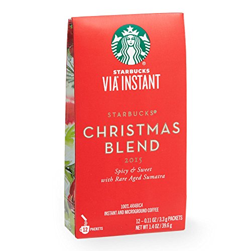Starbucks VIA Christmas Blend Instant Coffee 36 Servings (3 Pack/Boxes) 12 Packets Each Box thumbnail