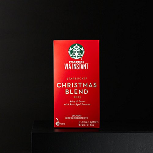 Starbucks VIA Christmas Blend Instant Coffee 36 Servings (3 Pack/Boxes) 12 Packets Each Box thumbnail