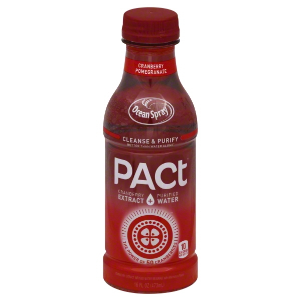 Pact, Cranberry Extract + Purified Water, Cranberry Pomegranate