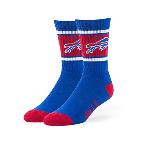 NFL Buffalo Bills '47 Duster Sport Socks, Sonic Blue, Large (Men's 9-13 / Women's 10-12), 1-Pack