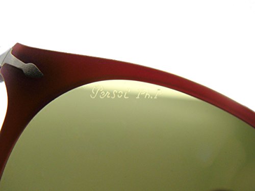 Persol Granato Red Frame Green Gradient Photo Polarized PO 9649-s 9021/83 55mm thumbnail
