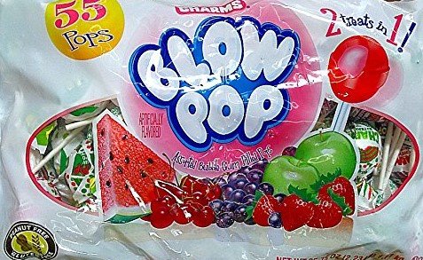 Charms, Blow Pop, Bubble Gum Filled Lollipops