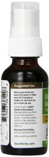 Gaia Herbs Echinacea Goldenseal Propolis Throat Spray, 1 Ounce (Pack of 2) thumbnail