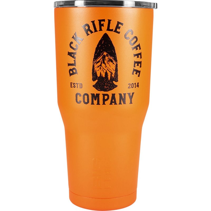 Black Rifle Coffee Company 30 Oz Arrowhead Tumbler Orange, 30 Qt - Thermos/Cups &koozies at Academy Sports