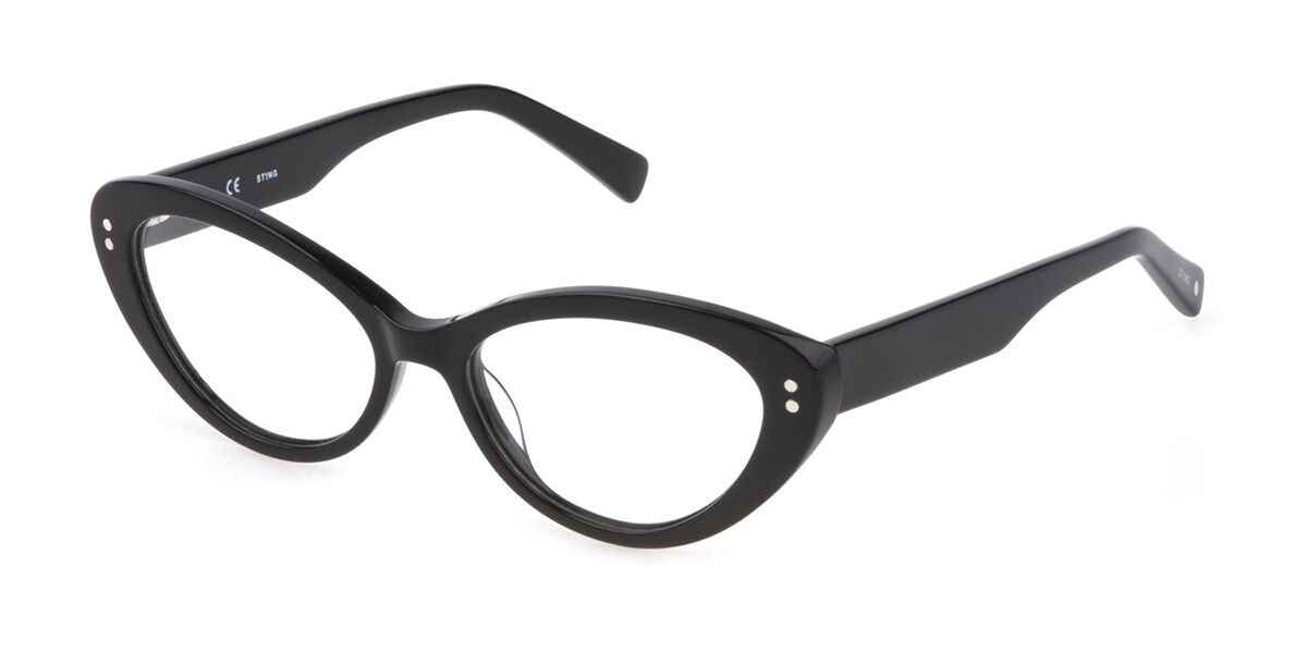 Sting VST422 0700 Men's Glasses Black Size 53 - Free Lenses - HSA/FSA Insurance - Blue Light Block Available