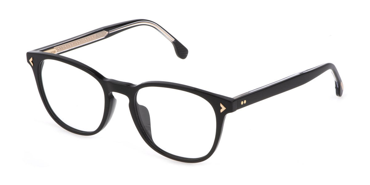 Lozza VL4291 0700 Men's Glasses Black Size 53 - Free Lenses - HSA/FSA Insurance - Blue Light Block Available