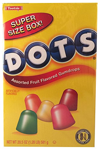 Dots Assorted Fruit Flavored Gumdrops, Super Size Box, 20.5 Oz