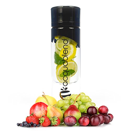 Acquablend ® Premium 24oz Twist Top Fruit Infuser Water Bottle. Create Your Own Naturally Flavored Fruit Infused Water, Juice, Iced Tea & Sparklin