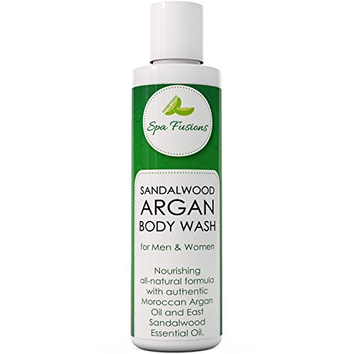 Best Natural Body Wash for Women & Men – Deep Moisturizing Body Wash Great for Dry & Sensitive Skin – Argan Oil Soap with Sandalwood Essential thumbnail