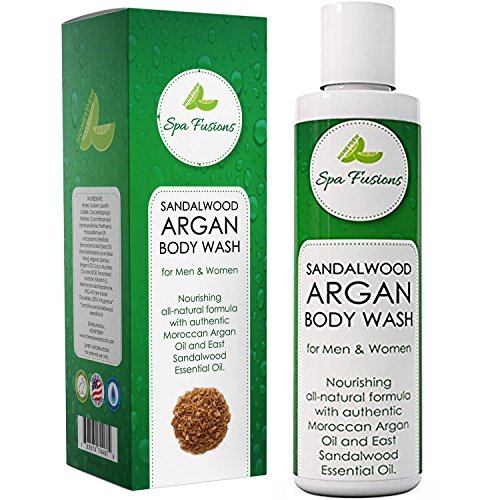 Best Natural Body Wash for Women & Men – Deep Moisturizing Body Wash Great for Dry & Sensitive Skin – Argan Oil Soap with Sandalwood Essential thumbnail