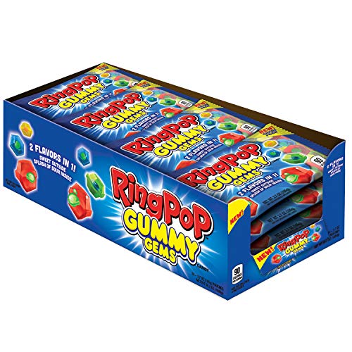 Ring Pop Gummy Gems Candy Assorted Flavors 3.7 Oz (Pack of 16) thumbnail
