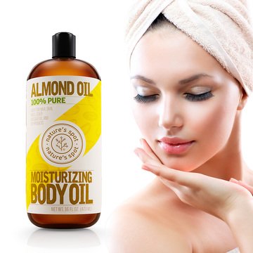 Nature's Spot Sweet Almond Oil, 16 Ounce Bottle with Spill-Free Cap thumbnail