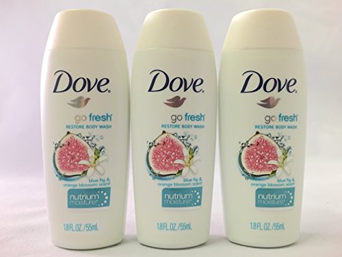 Dove Go Fresh Restore Body Wash, 1.8 Once (Pack of 3)