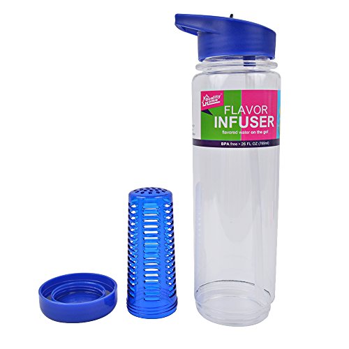 Quality Home Flavor Infuser Water Bottle 2-Pack (Purple) thumbnail