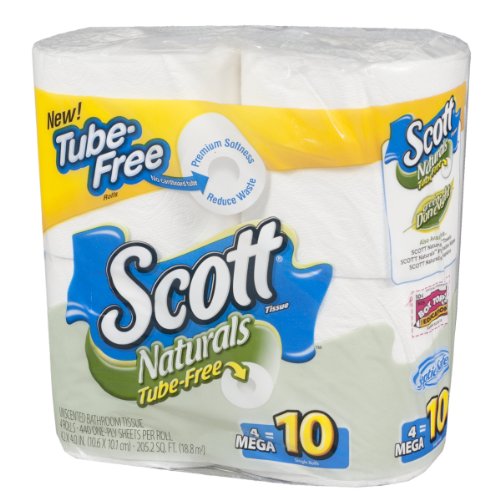 Scott Naturals Bath Tissue MR WH 4-PK 440