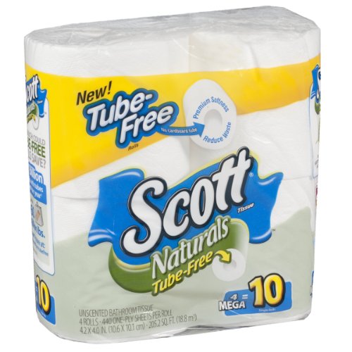 Scott Naturals Bath Tissue MR WH 4-PK 440 thumbnail