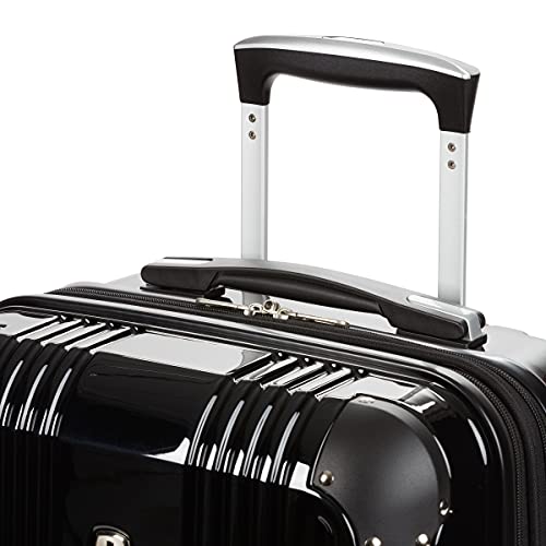 SwissGear 7786 Hardside Expandable Luggage with Spinner Wheels, Black, Carry-on 20-Inch thumbnail