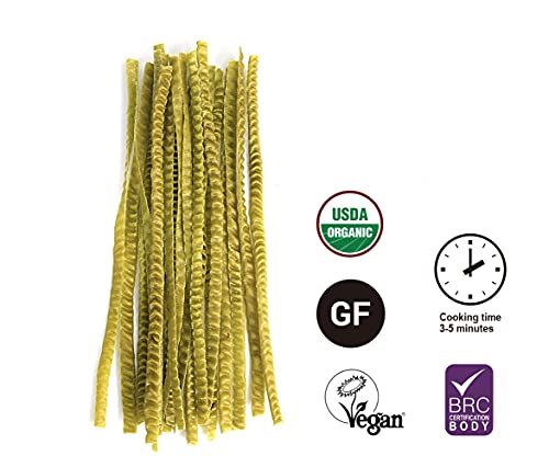 Organic Edamame Fettuccine 8 Oz, Low Carb Pasta Gluten-Free High in Plant-Based Protein, Keto-Friendly, Organic, Kosher, BRC, Non-GMO, Vegan thumbnail