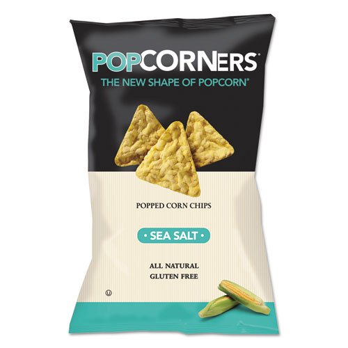 Medora Snacks - Popcorners Popped-Corn Chips, Sea Salt, 5oz Bag, 12/Carton 10 (DMi CT