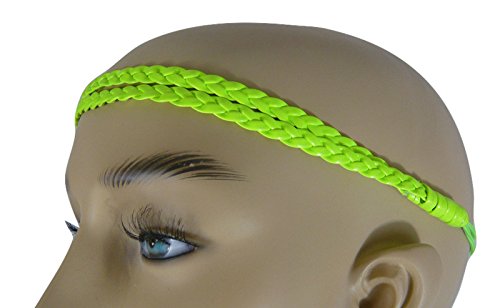 1128 (N Green) 80s Braided Headband