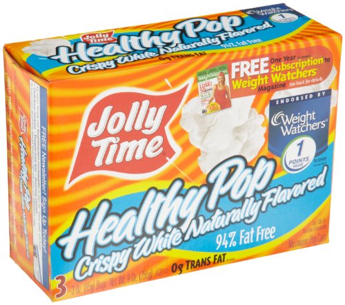 JOLLY TIME Healthy Pop Crispy White Microwave Popcorn Bags  3 Oz.  3 Ct. Gluten-Free  Non-GMO thumbnail