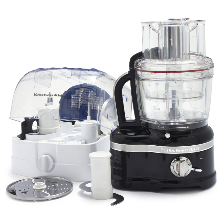 KitchenAid Pro Line Series 16-Cup Food Processor W/ Die Cast Metal Base & Commercial-Style Dicing Kit in Black, KFP1642OB