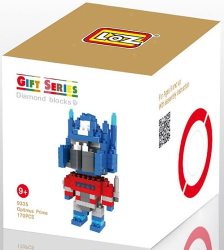 LOZ Li Chi Creative Diamond Particles Assembled Lego Bricks Character Doll Series Optimus 9335 thumbnail