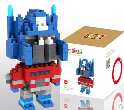 LOZ Li Chi Creative Diamond Particles Assembled Lego Bricks Character Doll Series Optimus 9335 thumbnail