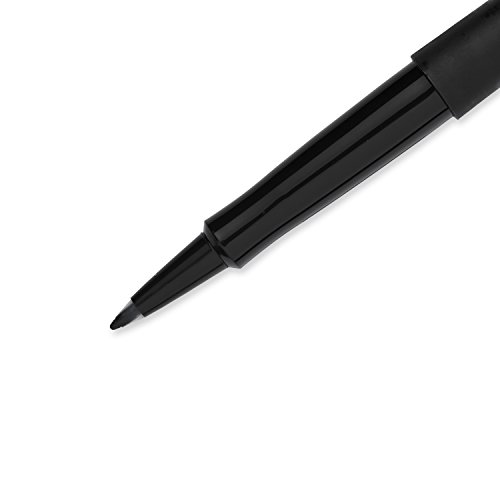 Paper Mate Flair Porous-Point Felt Tip Pen, Medium Tip, 12-Pack, Black (8430152)