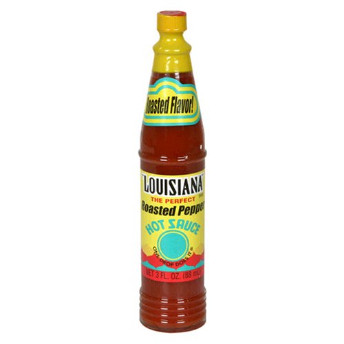 Louisiana Roasted Red Pepper Hot Sauce, 3-Ounce Bottles (Pack of 12)