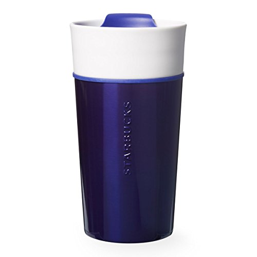 Starbucks Stainless & Ceramic Mug - Blue, 12 Fl Oz