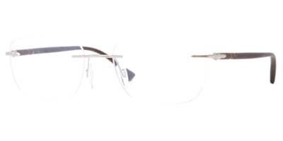 Persol Eyeglasses 1021 Silver Demo Lens 54 17 140