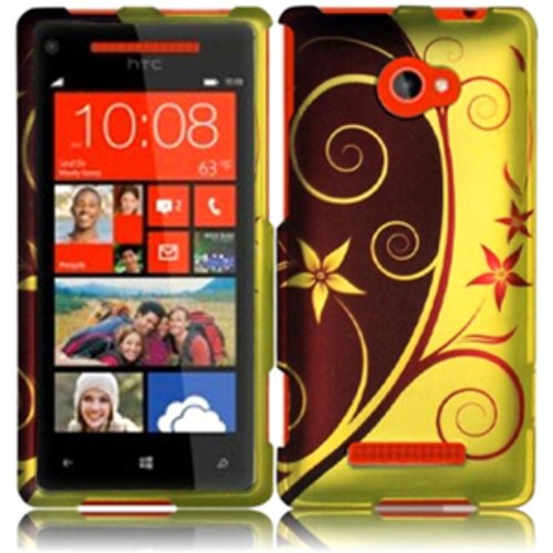 Case Cover for HTC Windows Phone 8X/6990/Zenith - Elegant Swirl
