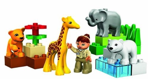 Game / Play LEGO Duplo Ville Baby Zoo V70 (4962). Toy, Animals, Keeper, Plastic, Vehicle, Colorful, Minifigure Toy / Child / Kid