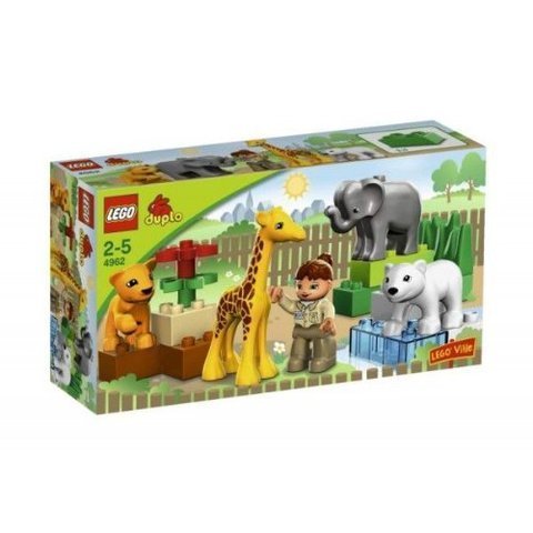 Game / Play LEGO Duplo Ville Baby Zoo V70 (4962). Toy, Animals, Keeper, Plastic, Vehicle, Colorful, Minifigure Toy / Child / Kid thumbnail