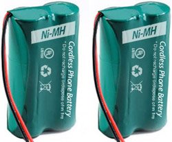 Replacement Telephone Battery for GE/RCA 5-2814 / 5-2826 / 5-2540 / 5-2734 / BATT-6010 / CBD8003 / CPH-515D (2-Pack)