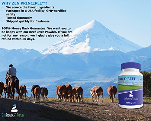 Ultra-Pure Desiccated Beef Liver  Grass-Fed  Pasture-Raised Cows. No Hormones or GMO. Natural Energy and Workout Boost from Iron  Amino Acids  Protein thumbnail