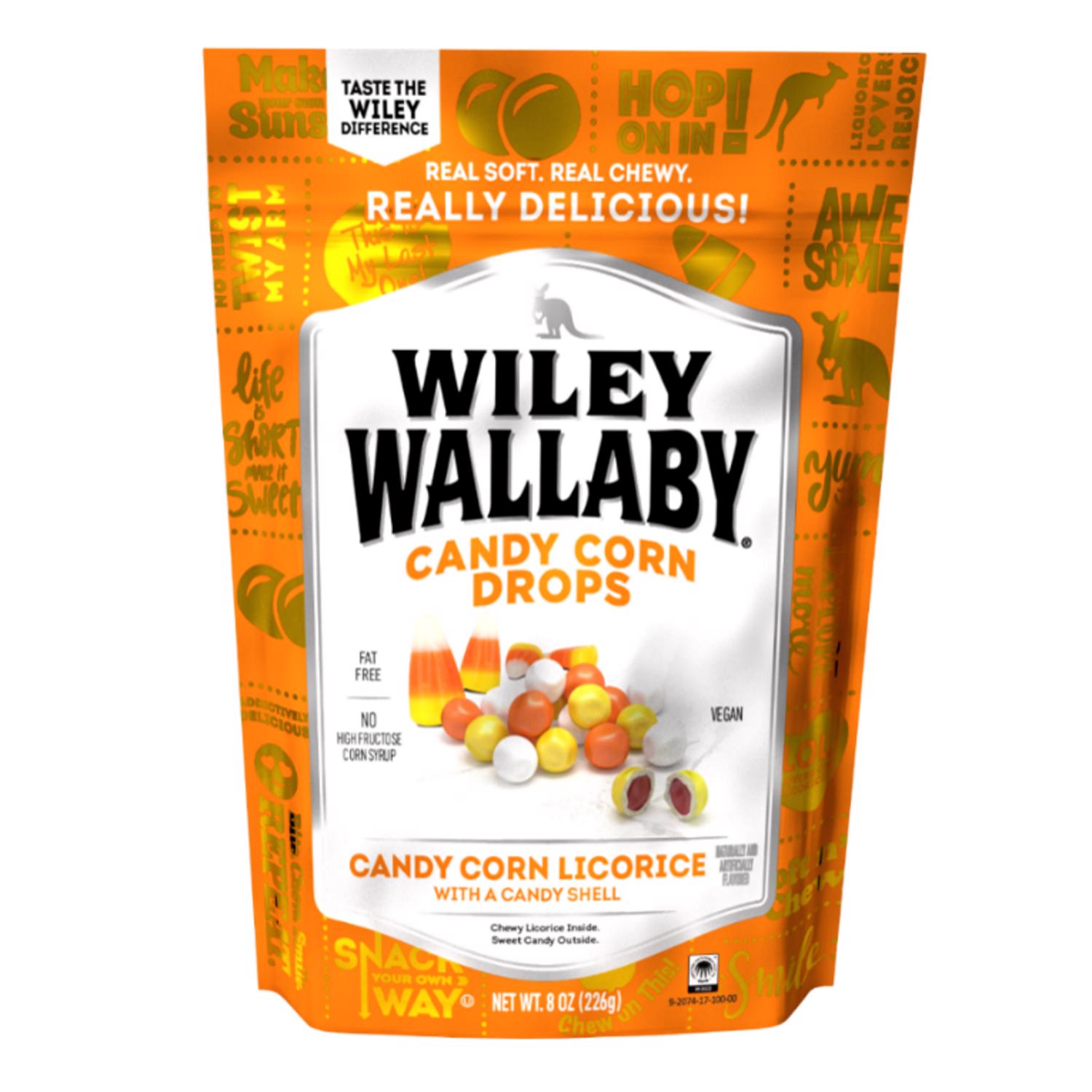 Wiley Wallaby 6018439 8 Oz Candy Corn Drops Licorice