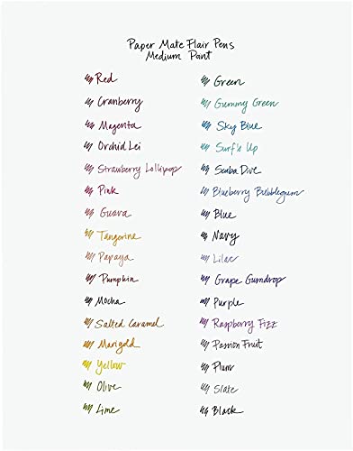 Paper Mate Flair Felt Tip Pens  Medium Point (0.7mm)  Business Colors  8 Count thumbnail