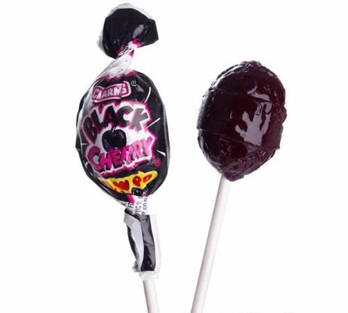 50 Piece Black Cherry Charms Blow Pops
