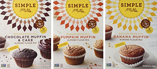 Simple Mills Muffin Mixes Variety Pack - Banana, Pumpkin & Chocolate