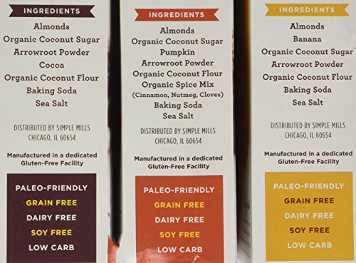 Simple Mills Muffin Mixes Variety Pack - Banana, Pumpkin & Chocolate thumbnail