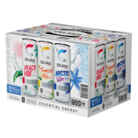 Celsius Energy 12 Oz 12-Pack Vibe Variety Pack