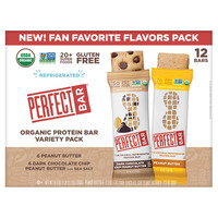 Diet info for Perfect Bar Organic Protein Bar Variety Pack - 6 Peanut ...