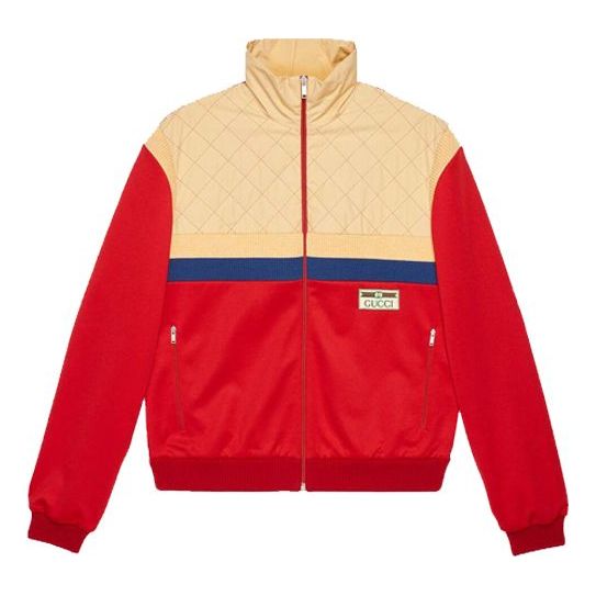 GUCCI Gucci Plain Knit Zipper for Men Red Jacket 625287-XJCNI-6678 (Size: US L)