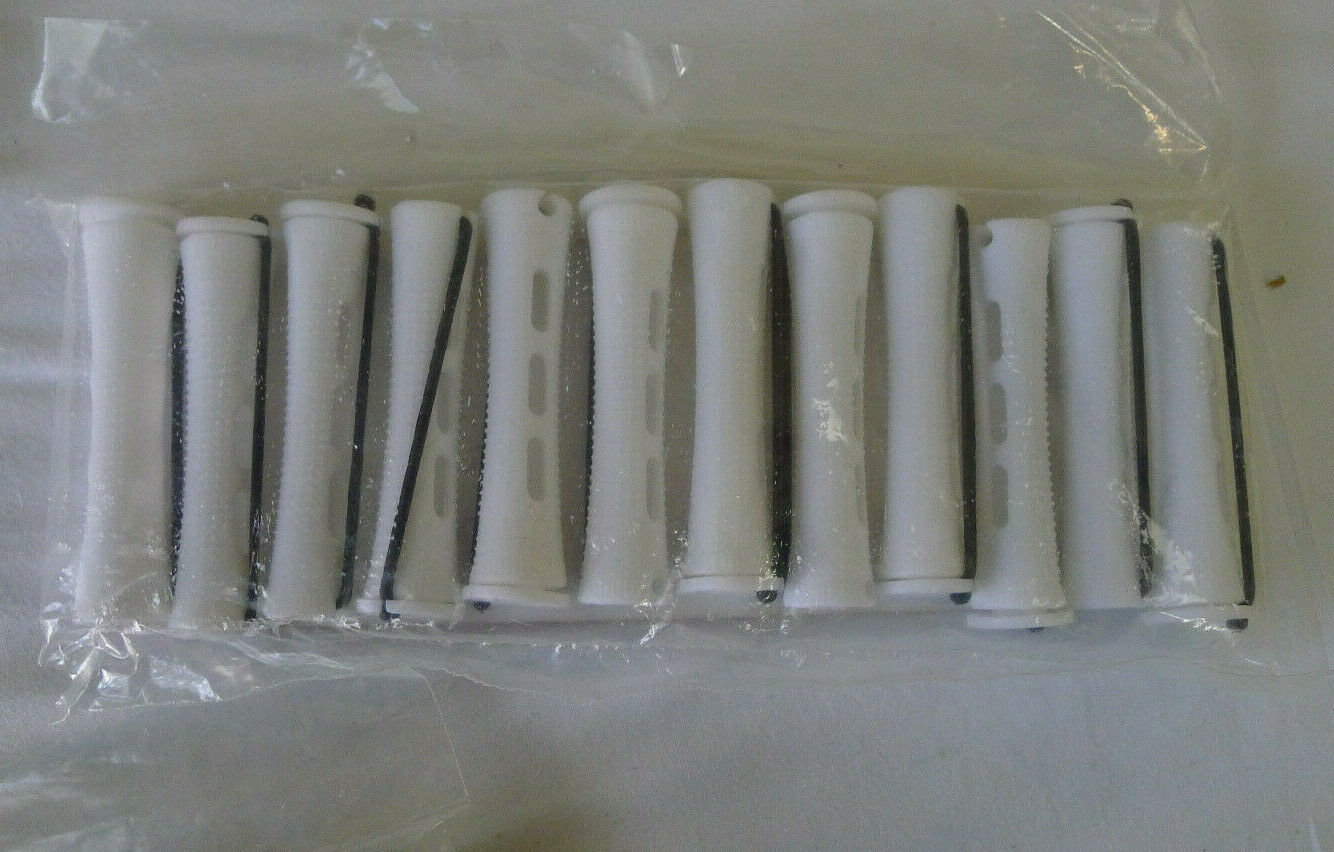 Lot Chi Short White Perm Rods 7/16