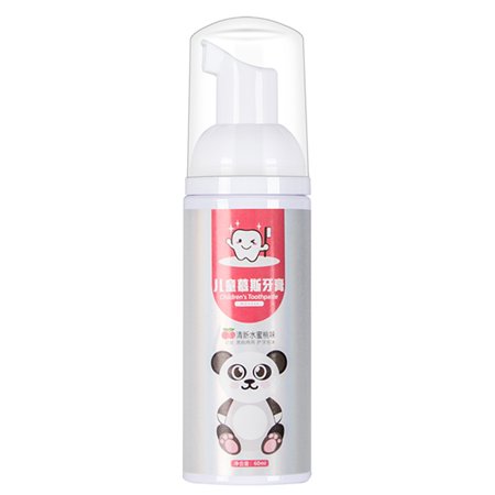 KAOU 60ml Foam Toothpaste Food Grade Natural Formula Water Toddler Whitening Toothpaste with Orange Flavor for Home