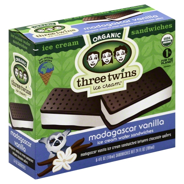 Madagascar Vanilla Ice Cream Sandwiched Between Chocolate Wafers, Madagascar Vanilla