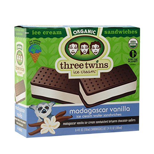 Madagascar Vanilla Ice Cream Sandwiched Between Chocolate Wafers, Madagascar Vanilla thumbnail